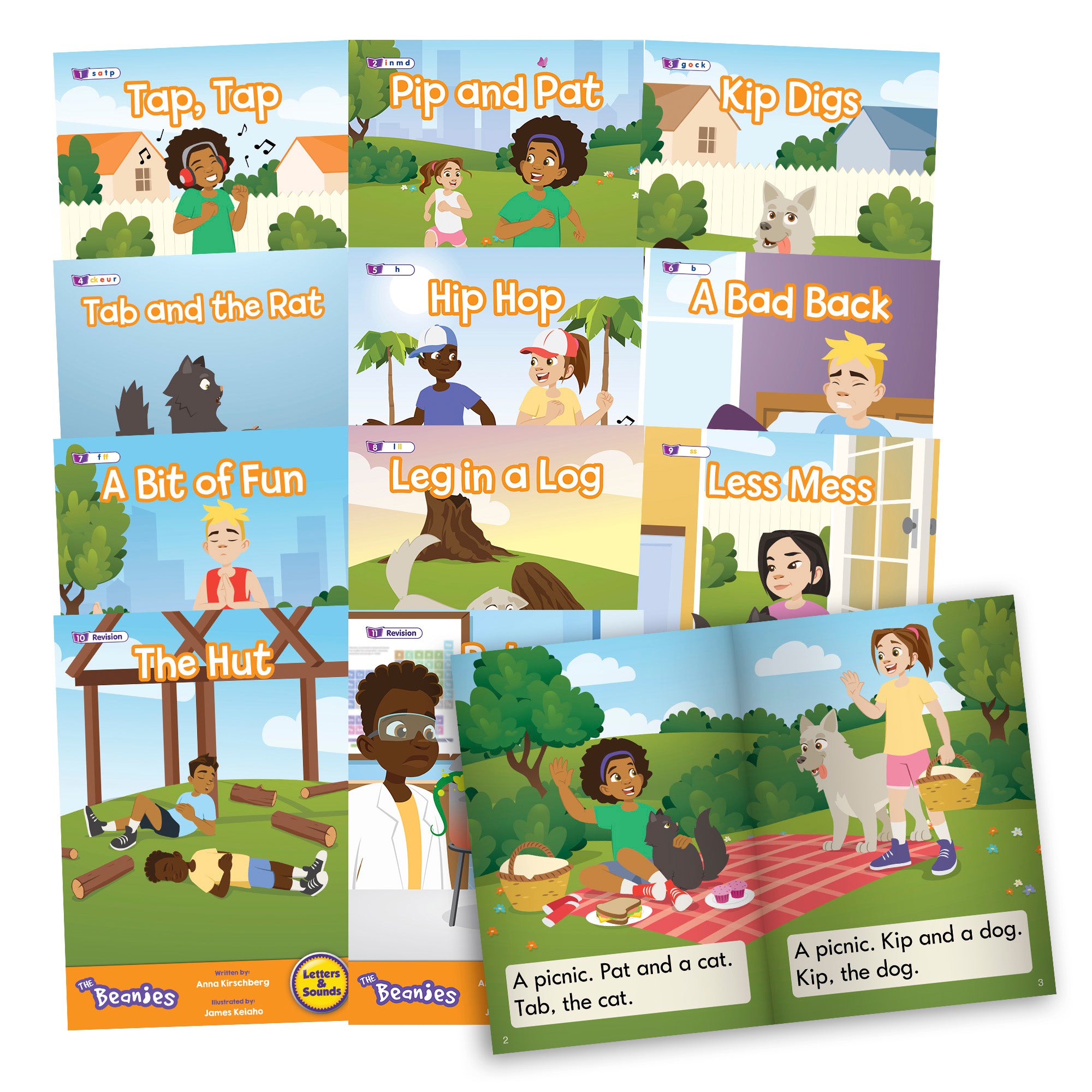 The Beanies - HiLo Set 2 Decodable Readers - Phase 2 - 6 pack