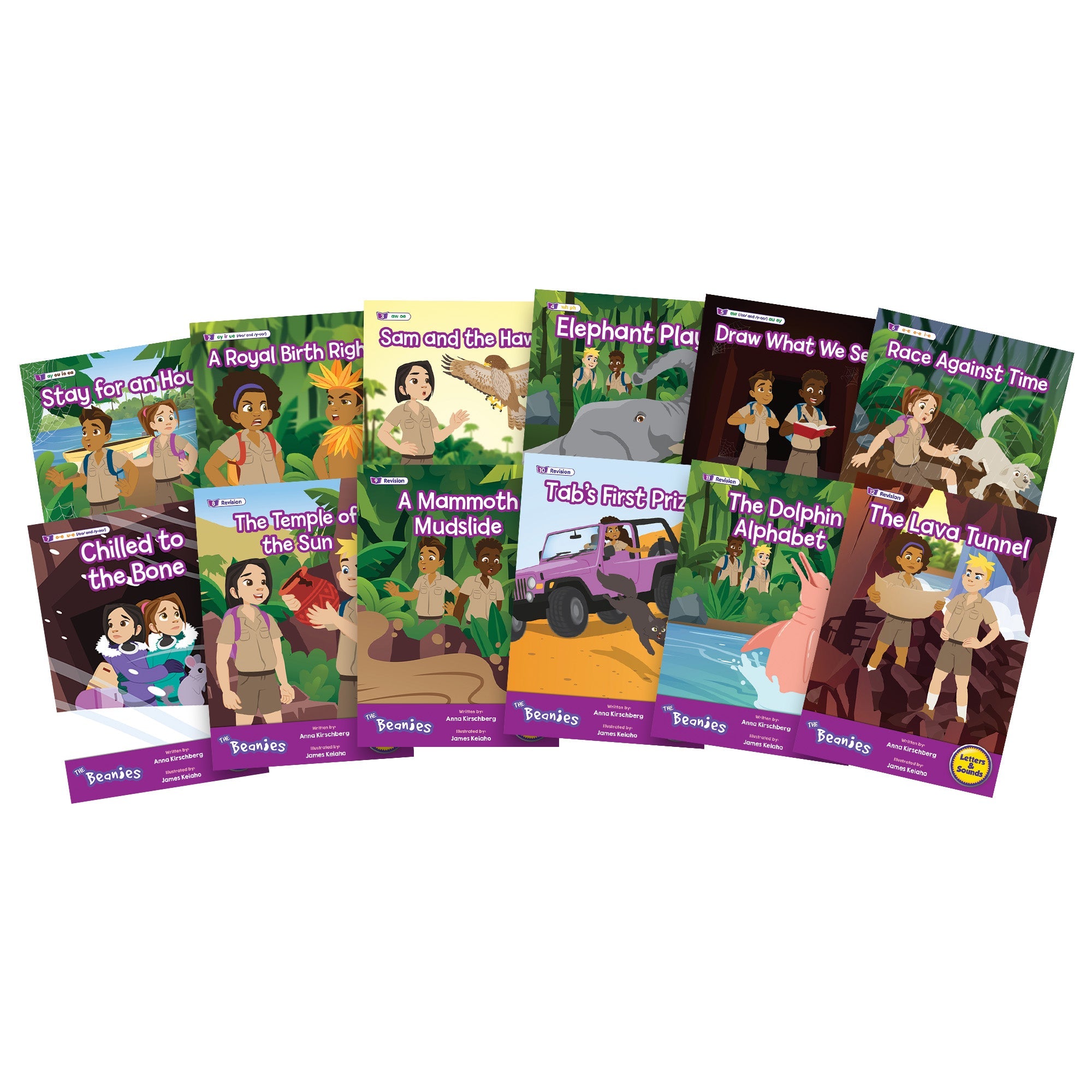 The Beanies HiLo Set 2 Decodable Readers - Vowel Sounds (Phase 5) - 6 pack