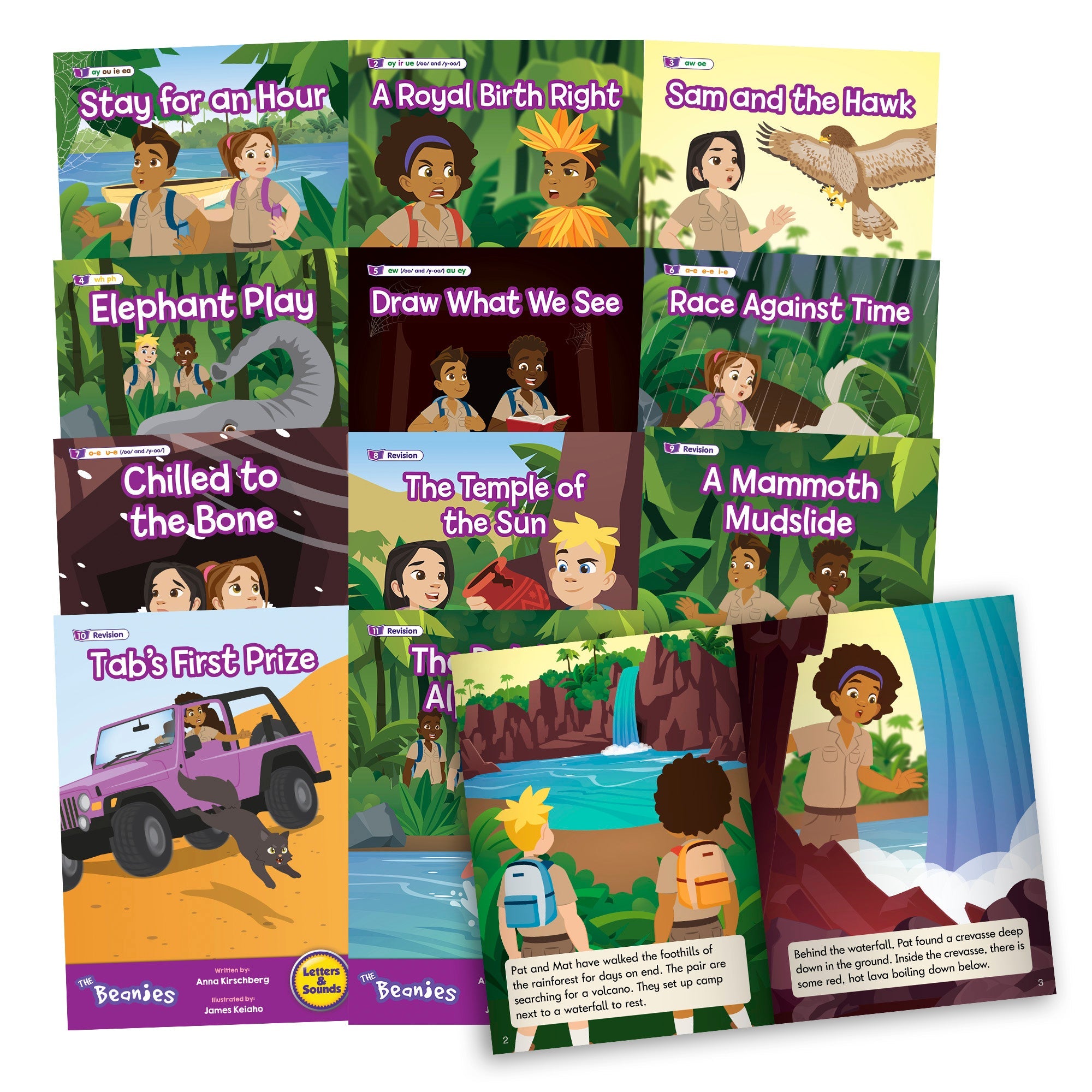 The Beanies HiLo Set 2 Decodable Readers - Vowel Sounds (Phase 5) - 6 pack