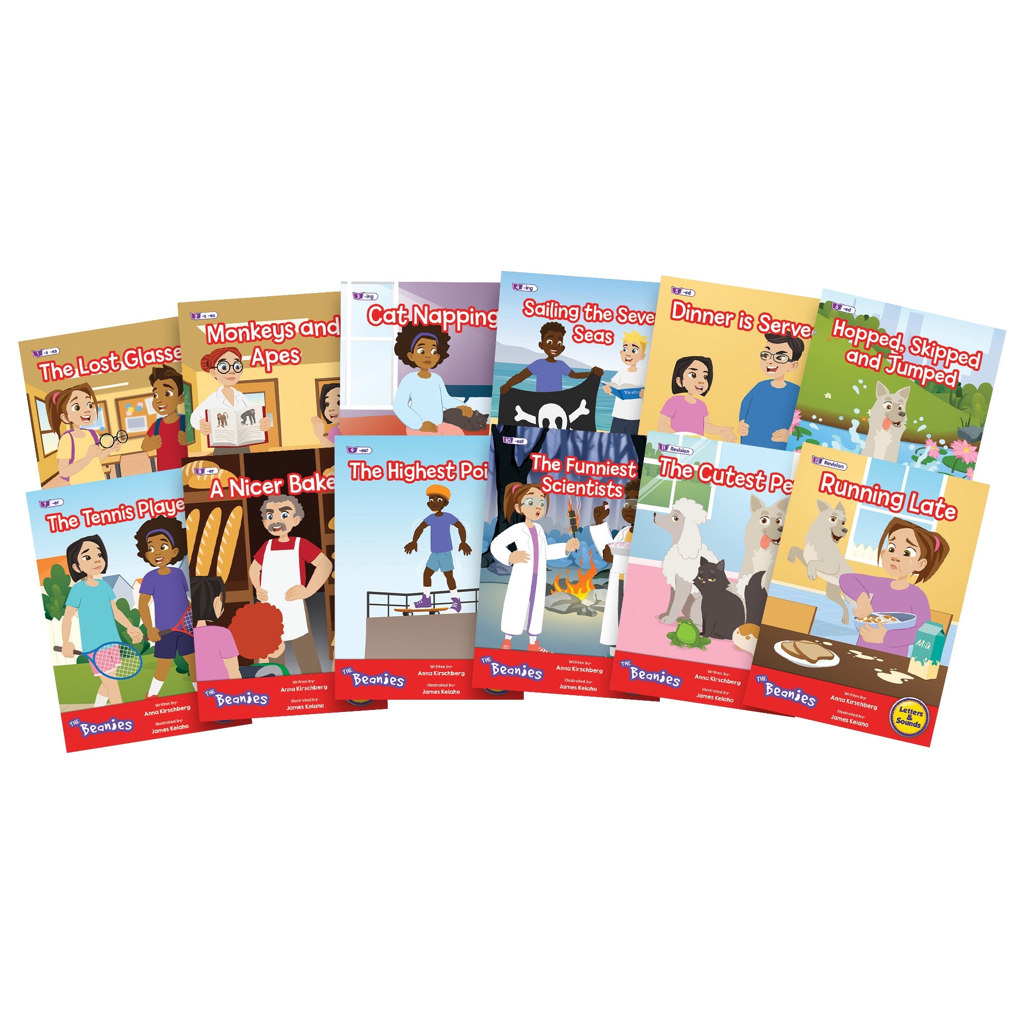 The Beanies HiLo Set 2 Decodable Readers - Spelling (Phase 6) - 6 pack
