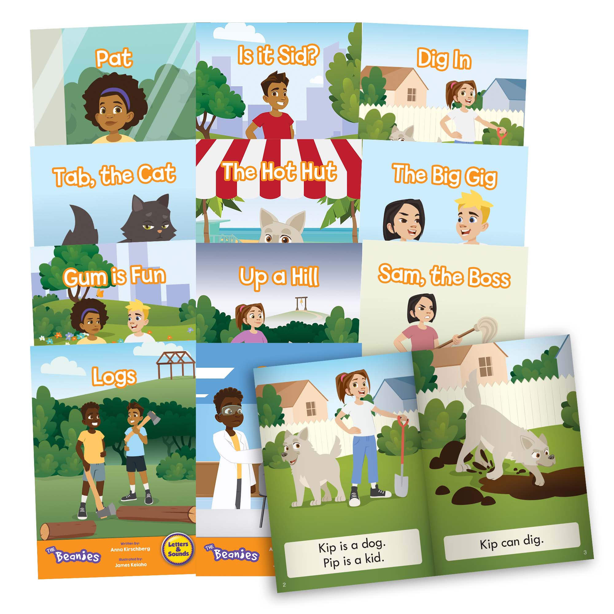 The Beanies - HiLo Set 1 Decodable Readers - Phase 2 - 6 pack