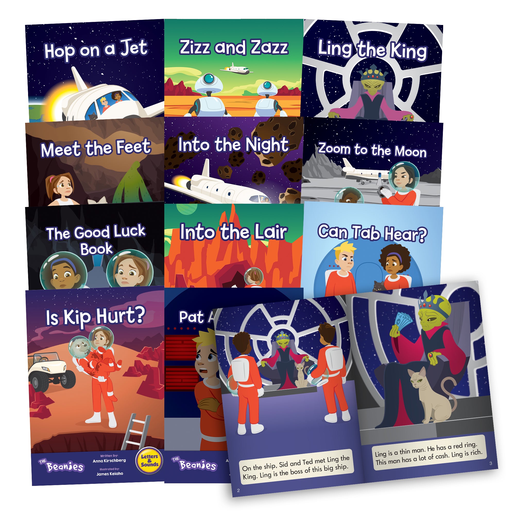 The Beanies HiLo Set 1 Decodable Readers - Phonics (Phase 3)