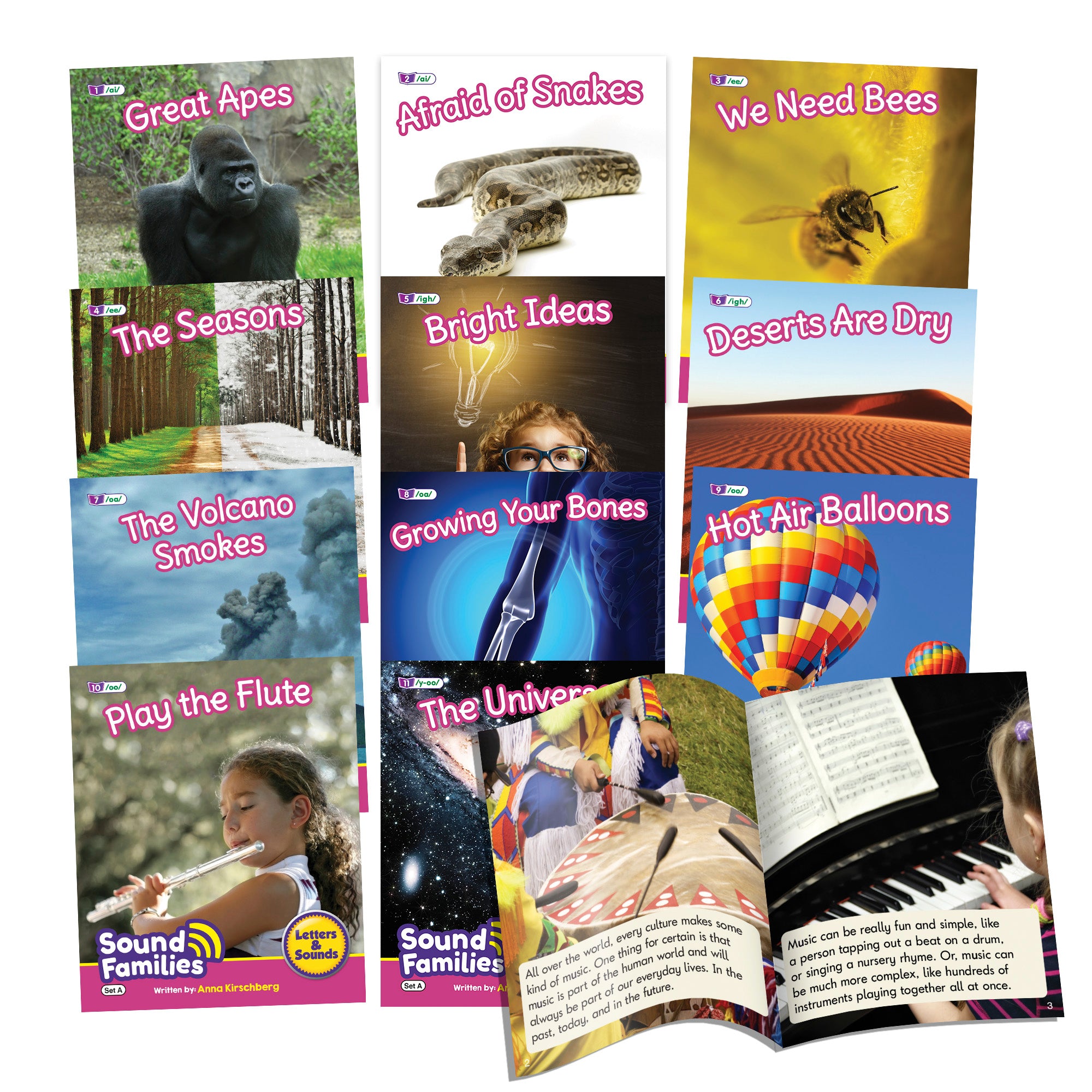 Sound Families Long Vowels Non-Fiction Phase 5.5 - 6 pack