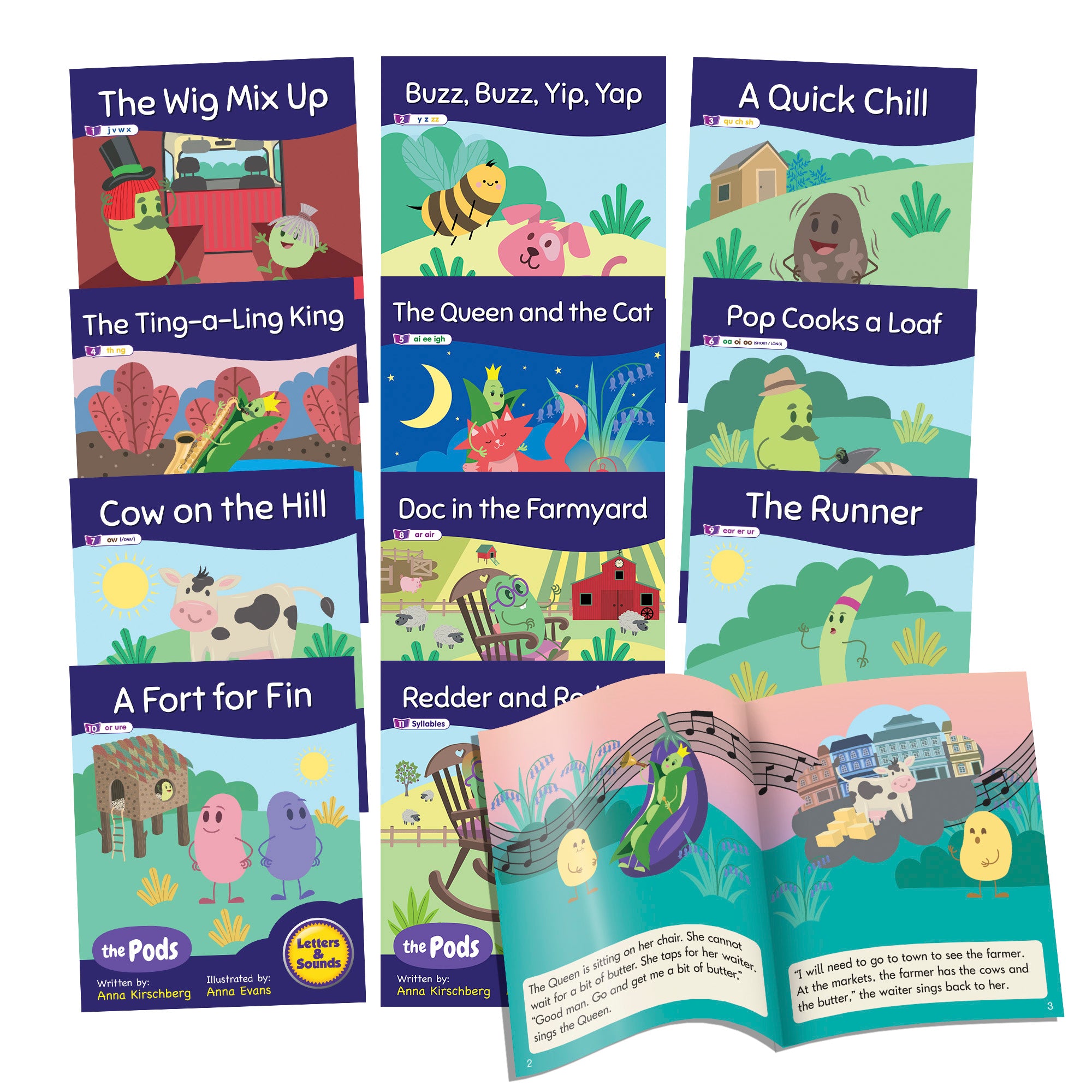 The Pods - Early Decodables - Phonics (Phase 3) - 6 Pack