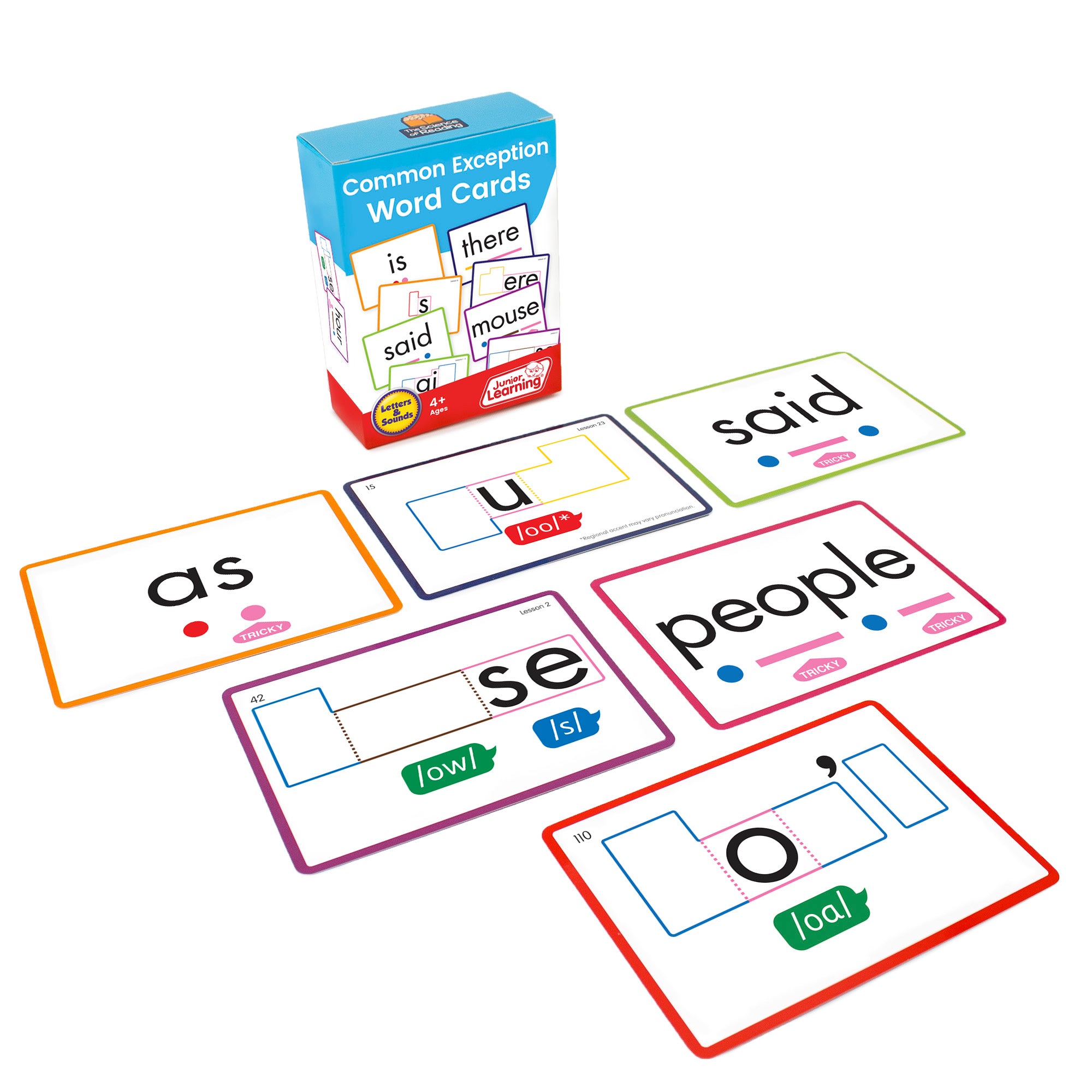 Common Exception Word Cards