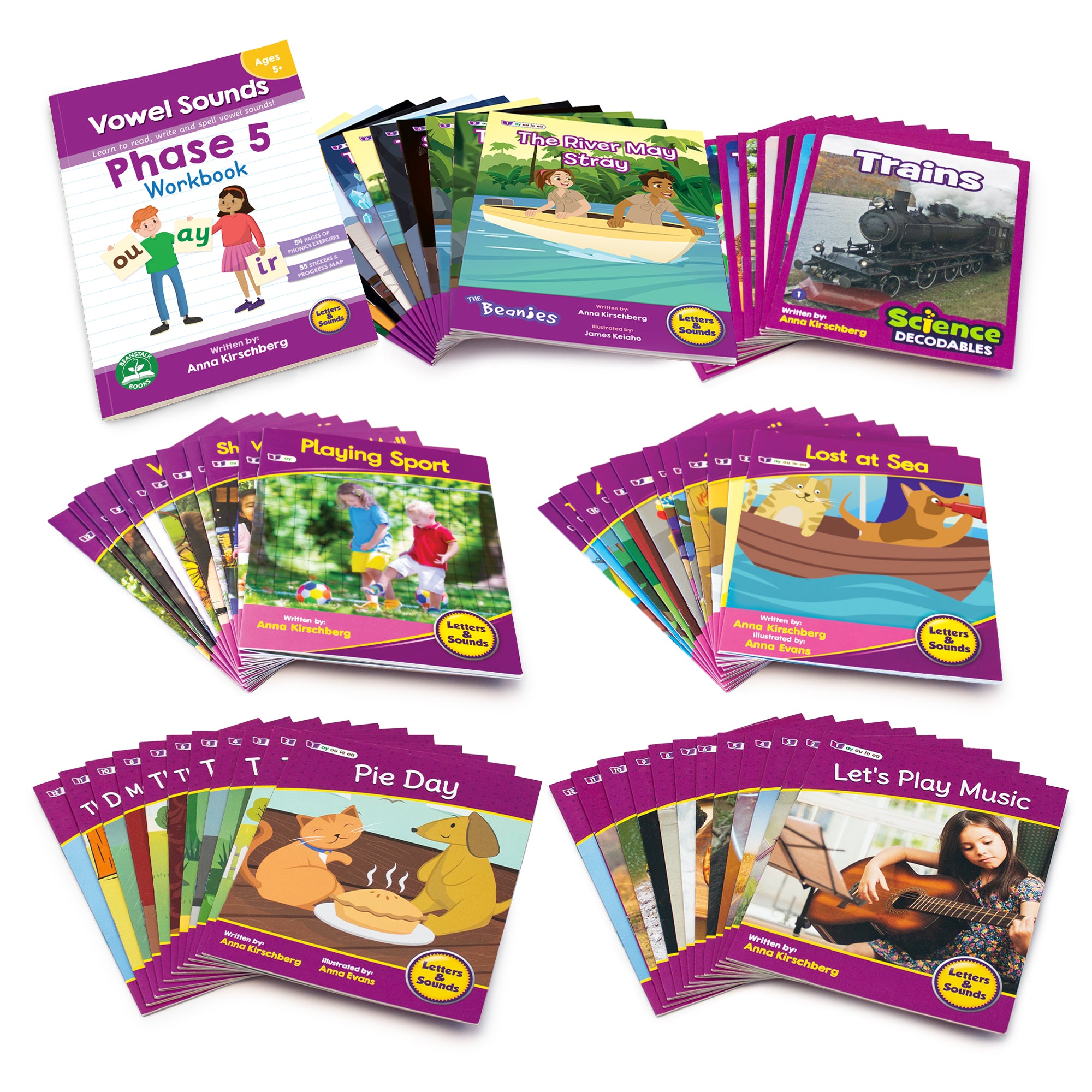 Letters and Sounds Phase 5 Vowel Sounds Single Kit