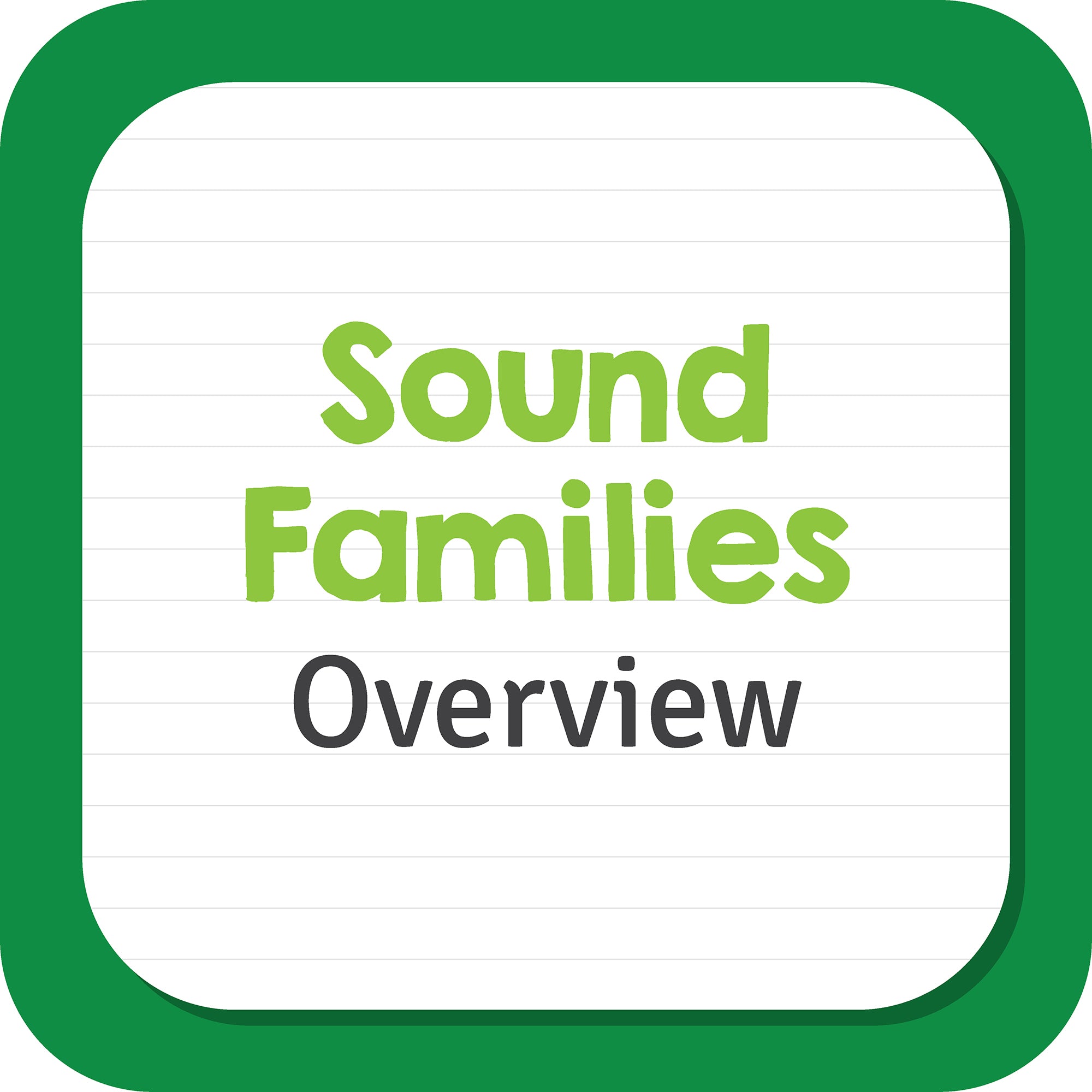 Sound Families Overview