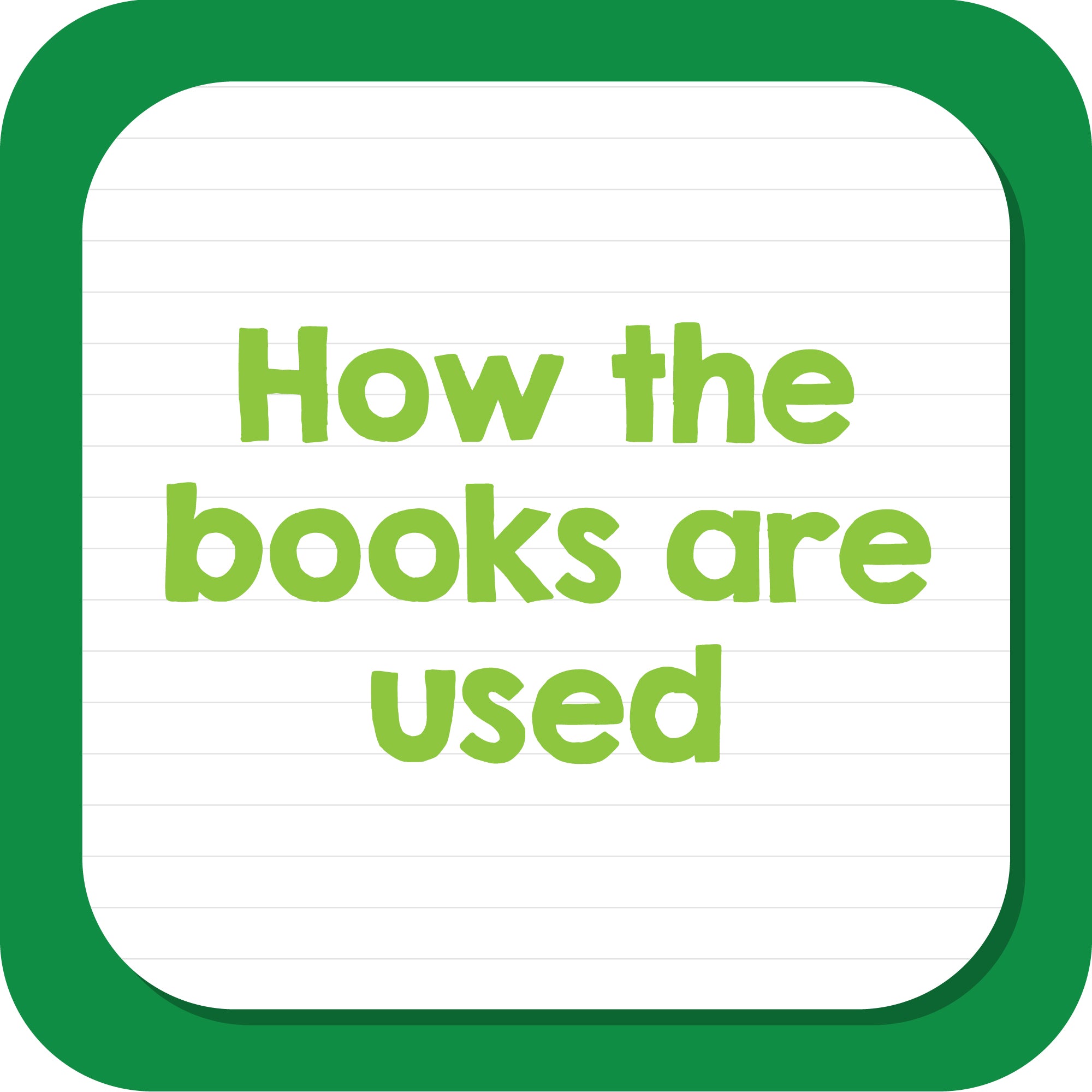 How the books are used