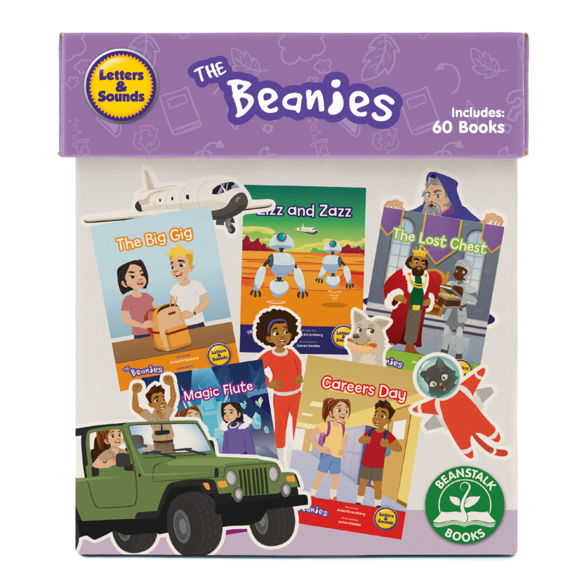 The Beanies HiLo Set 1 Decodable Readers - Library (Boxed set Phases 2